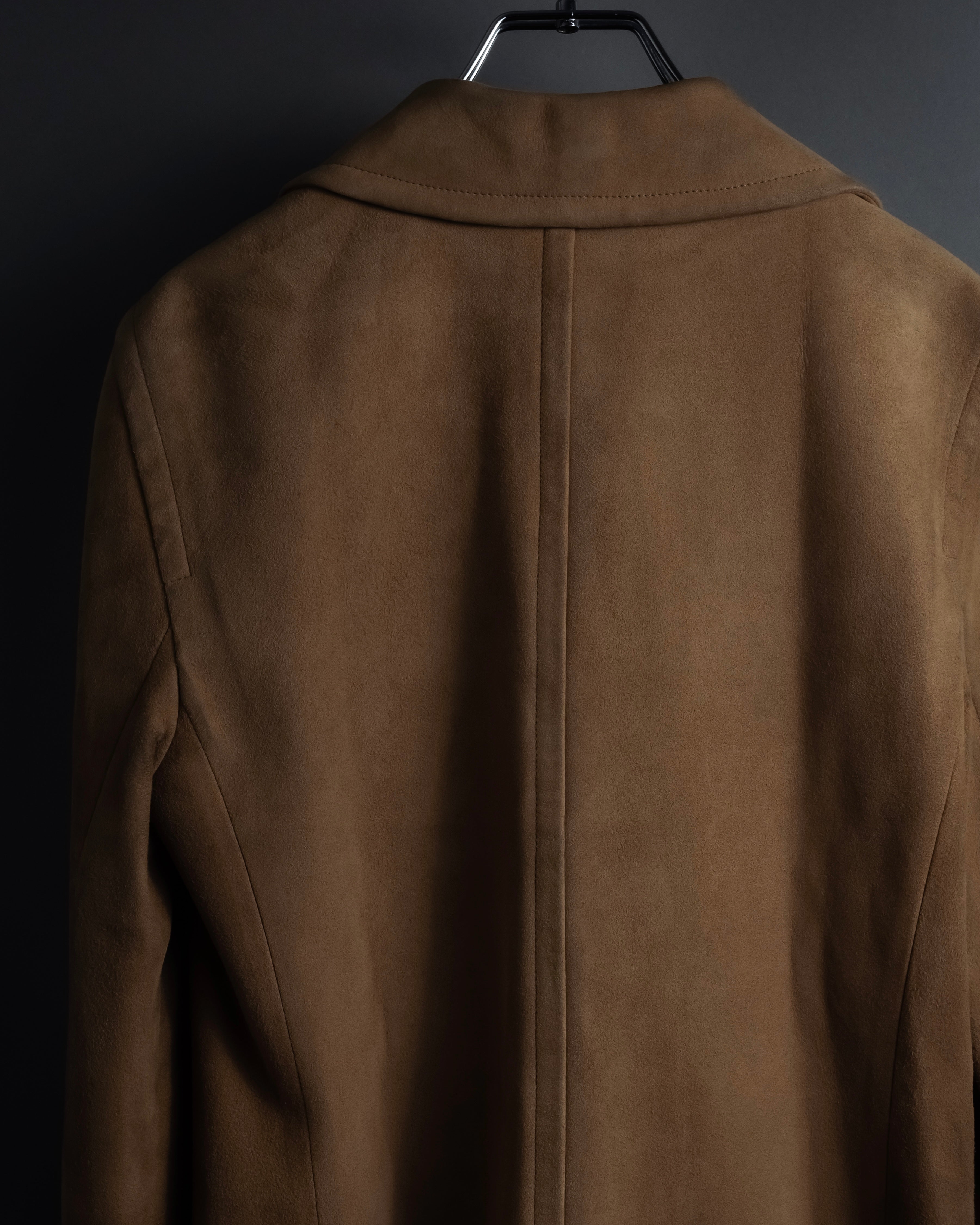 "CELINE" Relaxing design suede leather jacket