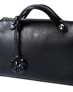 FENDI/ “By The Way Medium” Flower Detailed 2 Way Hand Bag Black