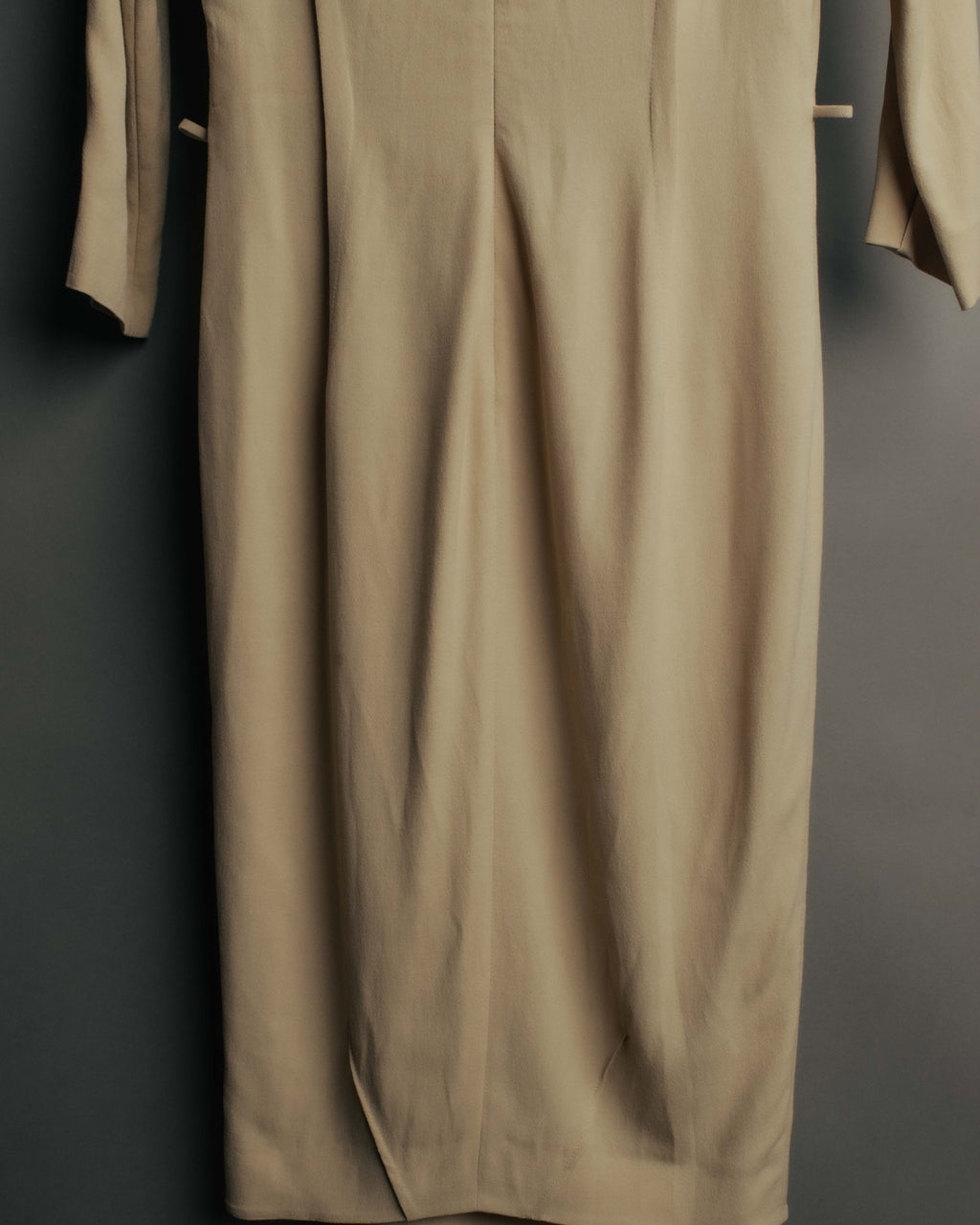 "FENDI" 00's-10's Draped wool blend dress
