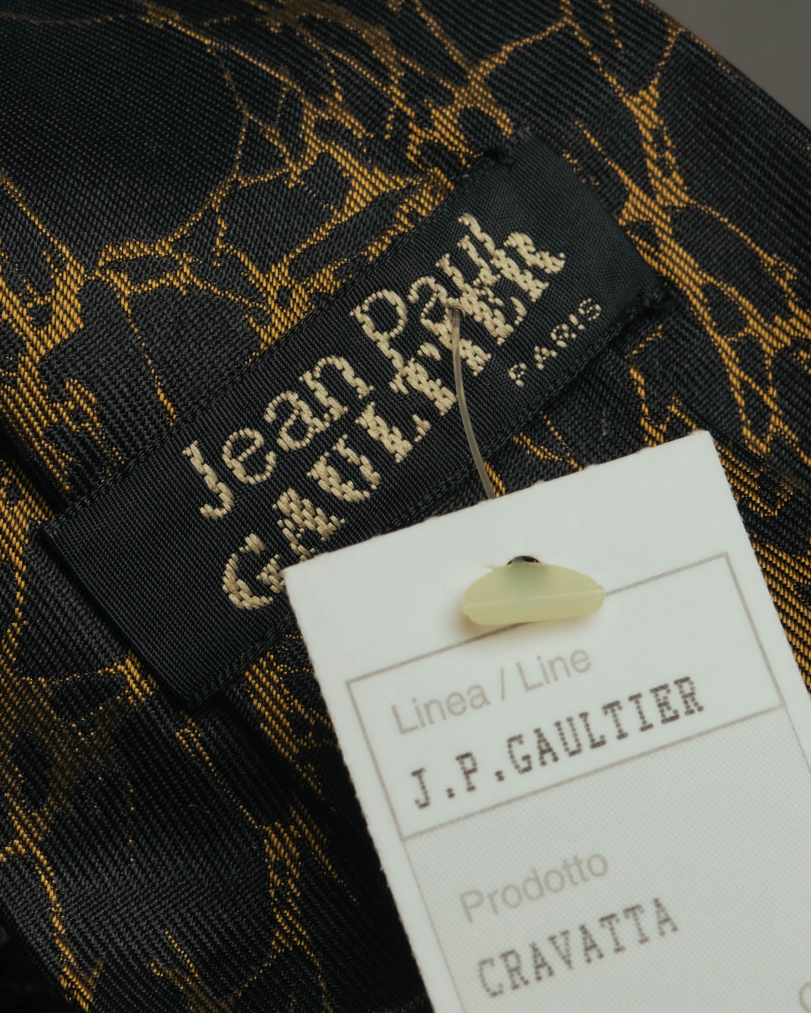 "Jean Paul Gaultier" 90's-00's Portrait jacquard silk necktie