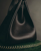 "Yves Saint Laurent" 90's-00's Classic textured leather structured top handle bag