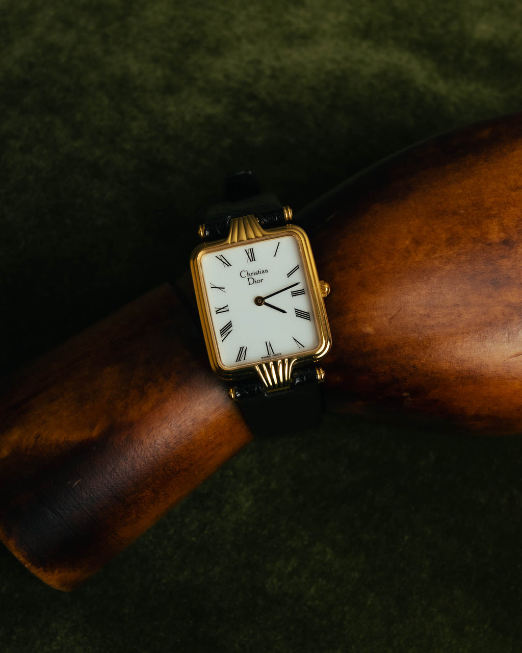 -SPECIAL- "Christian Dior" 90's Classic square quartz watch with Roman dial
