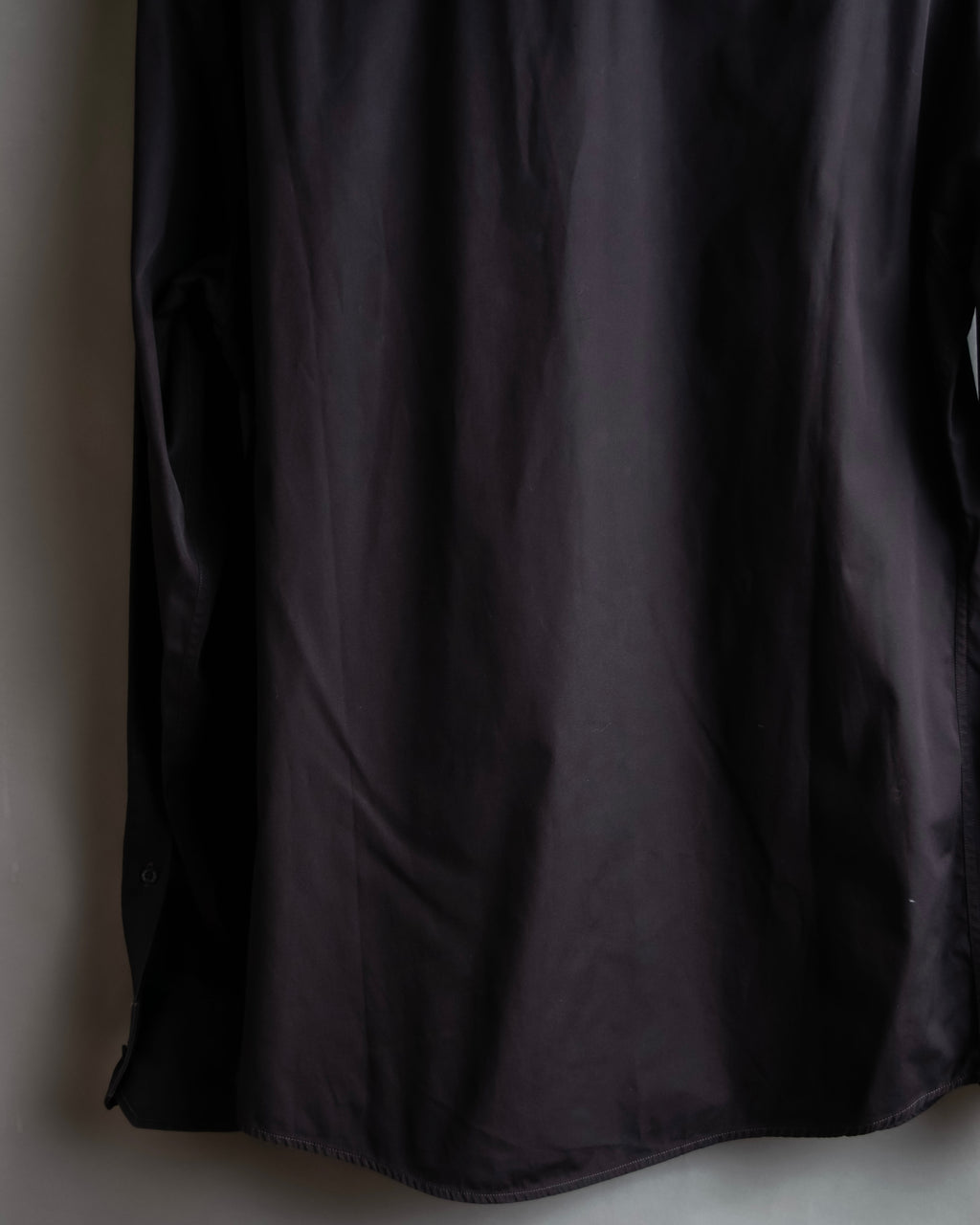 "GUCCI" Spread collar embroidered cotton shirt