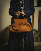 -SPECIAL- “Christian Dior” 2006-2007 Gaucho saddle leather two-way satchel