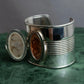 "JEAN PAUL GAULTIER" Torso motif solid perfume docking silver bangle