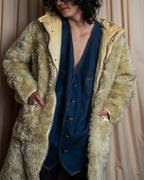 "Vintage stitch design denim vest"