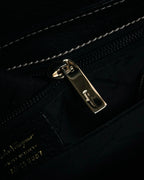 “Salvatore Ferragamo” 90's–00's Gancini leather handbag