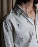 "GUCCI" Michele period iconic motif embroidered shirt
