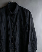 "PLEATS PLEASE ISSEY MIYAKE"
 Irregularly washed shirt jacket