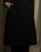 -SPECIAL- "JEAN PAUL GAULTIER"
 90's-00's Waist shape A-line silhouette black color super long coat