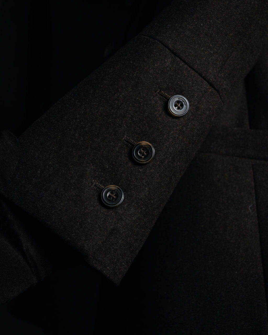 “Salvatore Ferragamo” 2000’s Four button tailored wool blend jacket