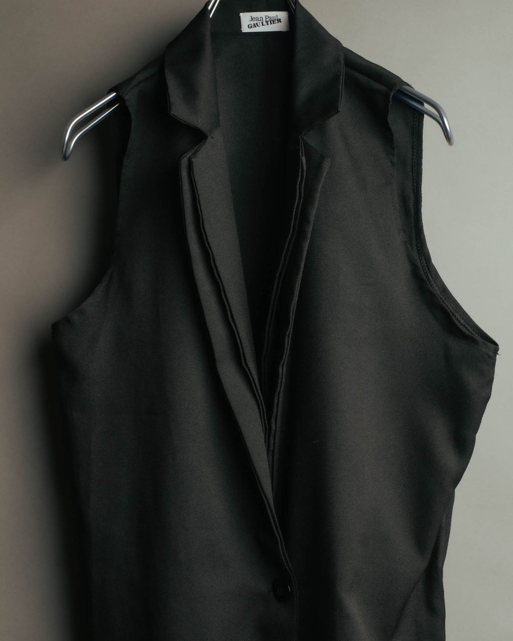 "Jean Paul GAULTIER" 80's-90's Avant-garde sleeveless long gilet coat