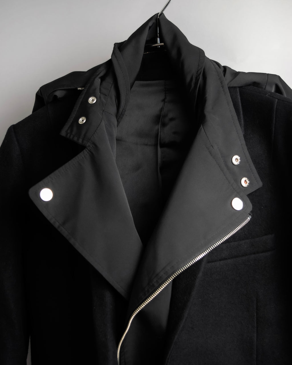 "Juun.J" Zip-up blouson docking design jacket
