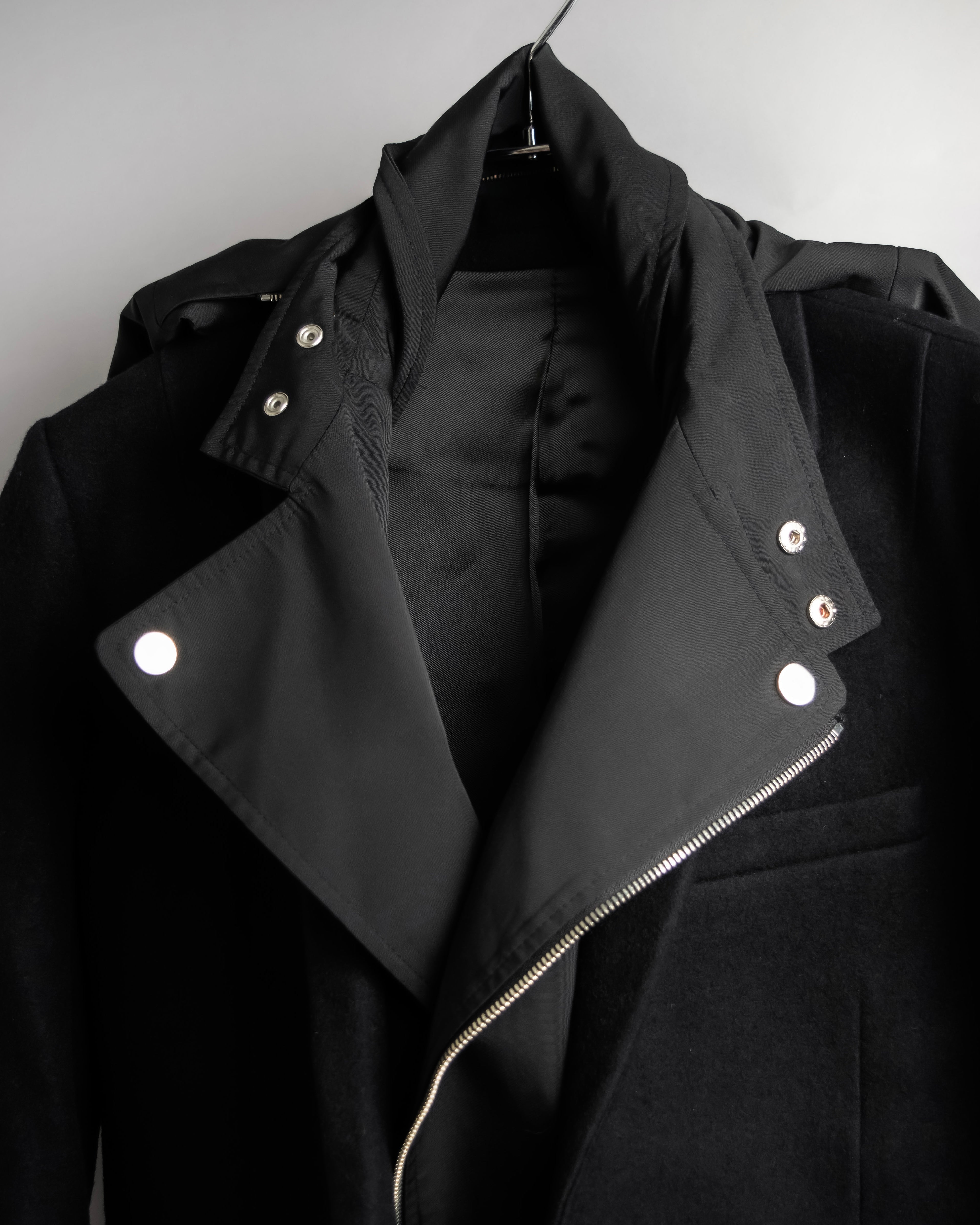 "Juun.J" Zip-up blouson docking design jacket