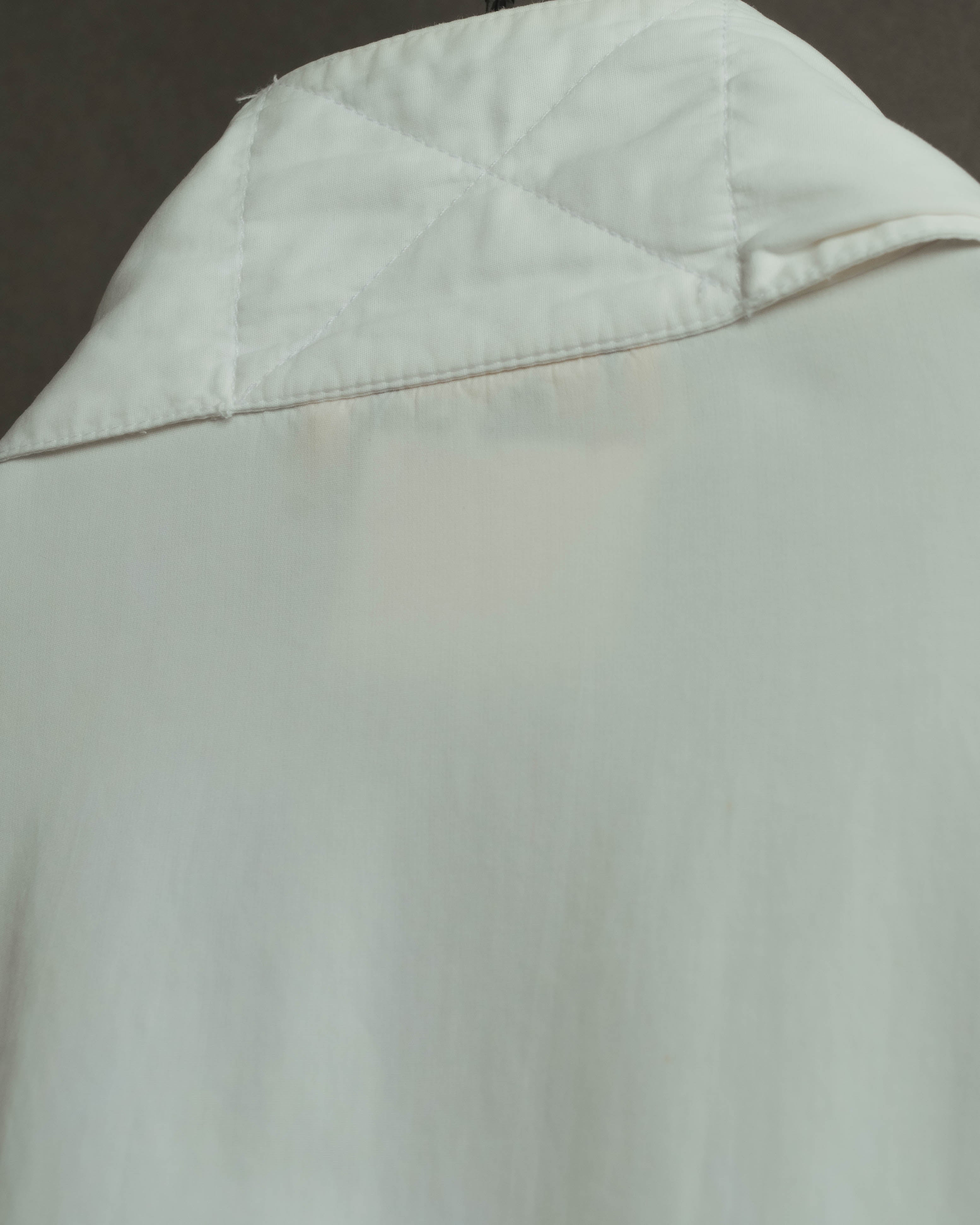 "Hermès" 70's-80's Elegant scarf collar shirt