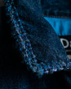 “D&amp;G” Tweed attached bijou button denim jacket