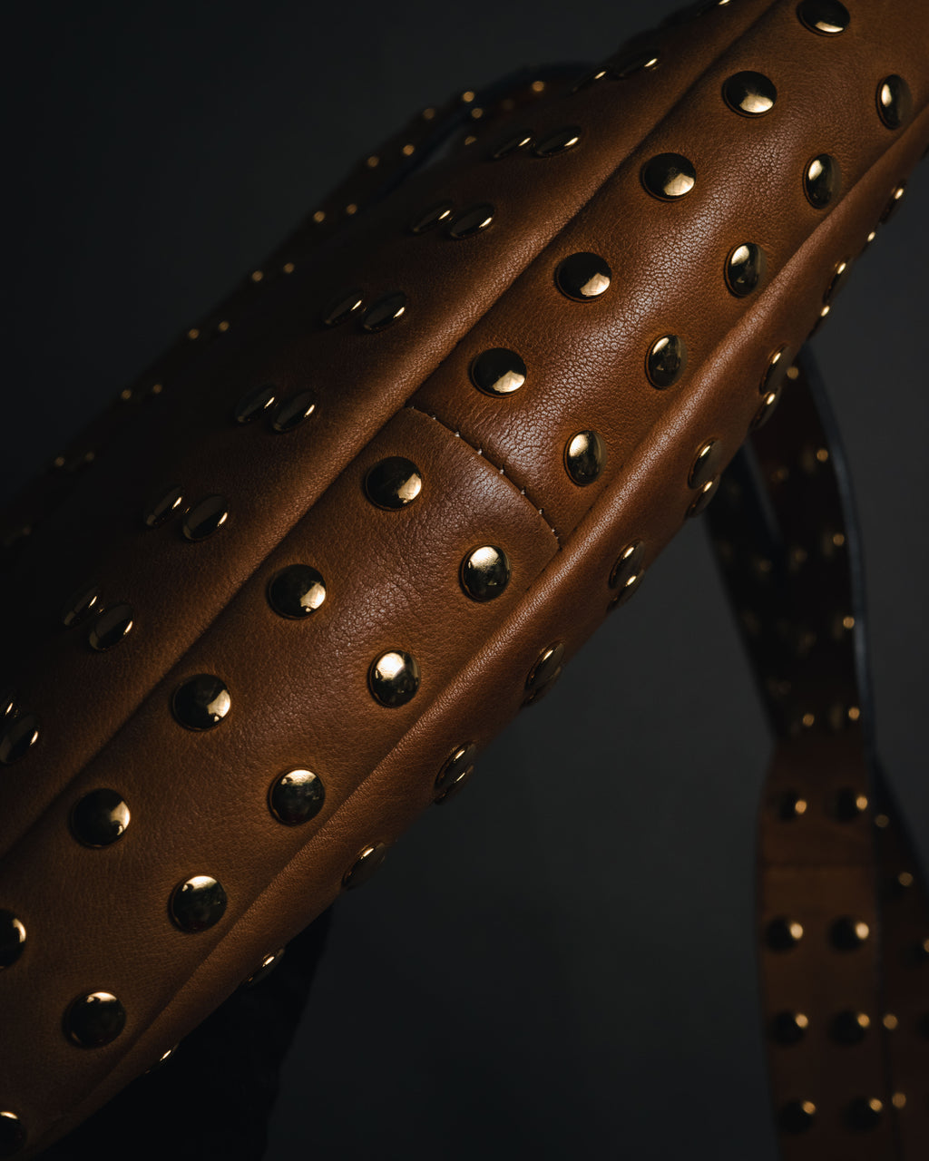 "MARNI" 2010’s-20’s studded leather shoulder bag