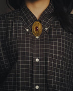 -SPECIAL- “CHANEL” 1982Years red cabochon oval brooch
