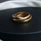 "Cartier" Gold trinity ring