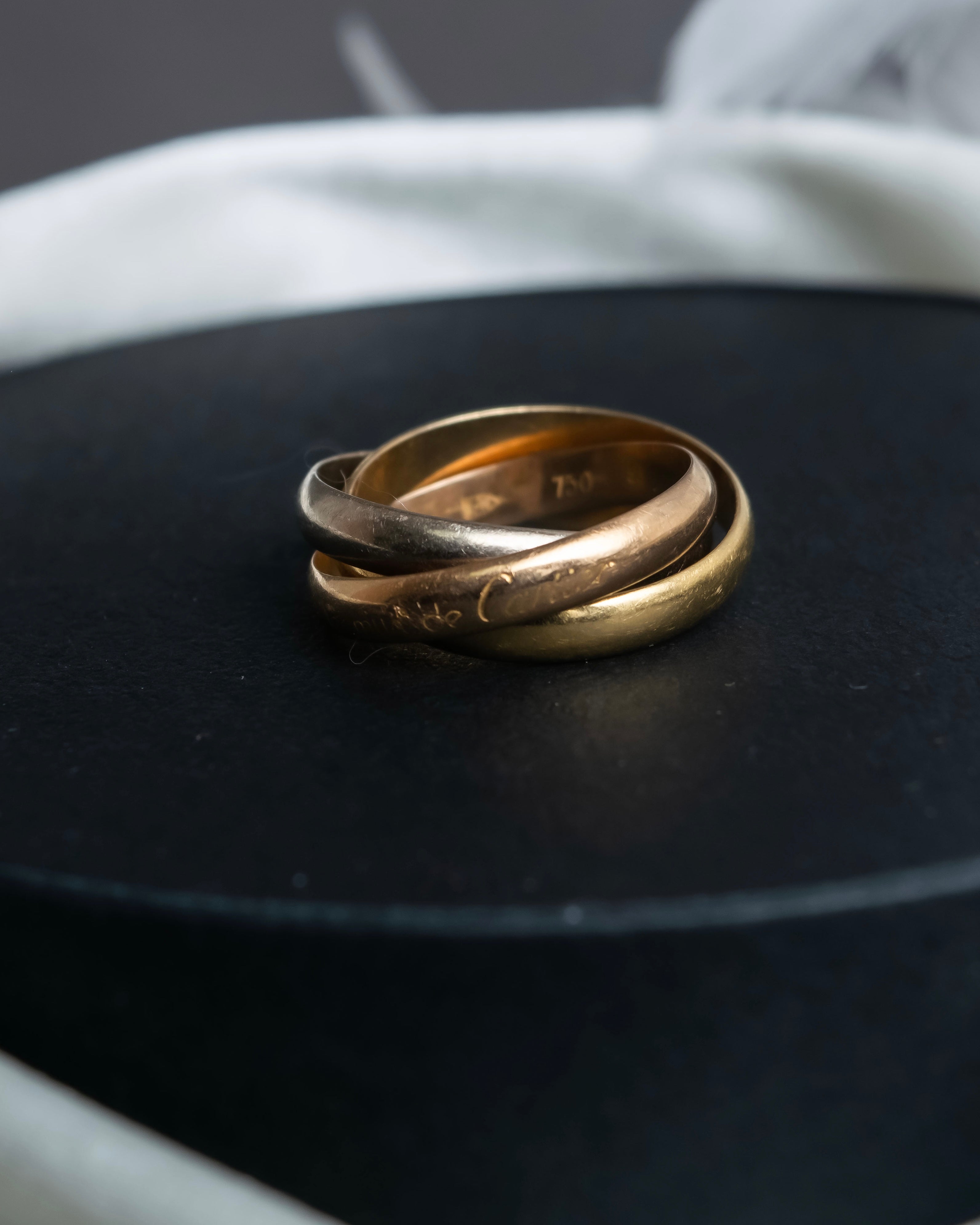 "Cartier" Gold Trinity Ring