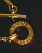 –SPECIAL– "CELINE" 90's Sculptural toggle chain bracelet