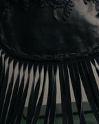 -SPECIAL- “VALENTINO GARAVANI” 2014-2016 lace embellished fringe frame bag