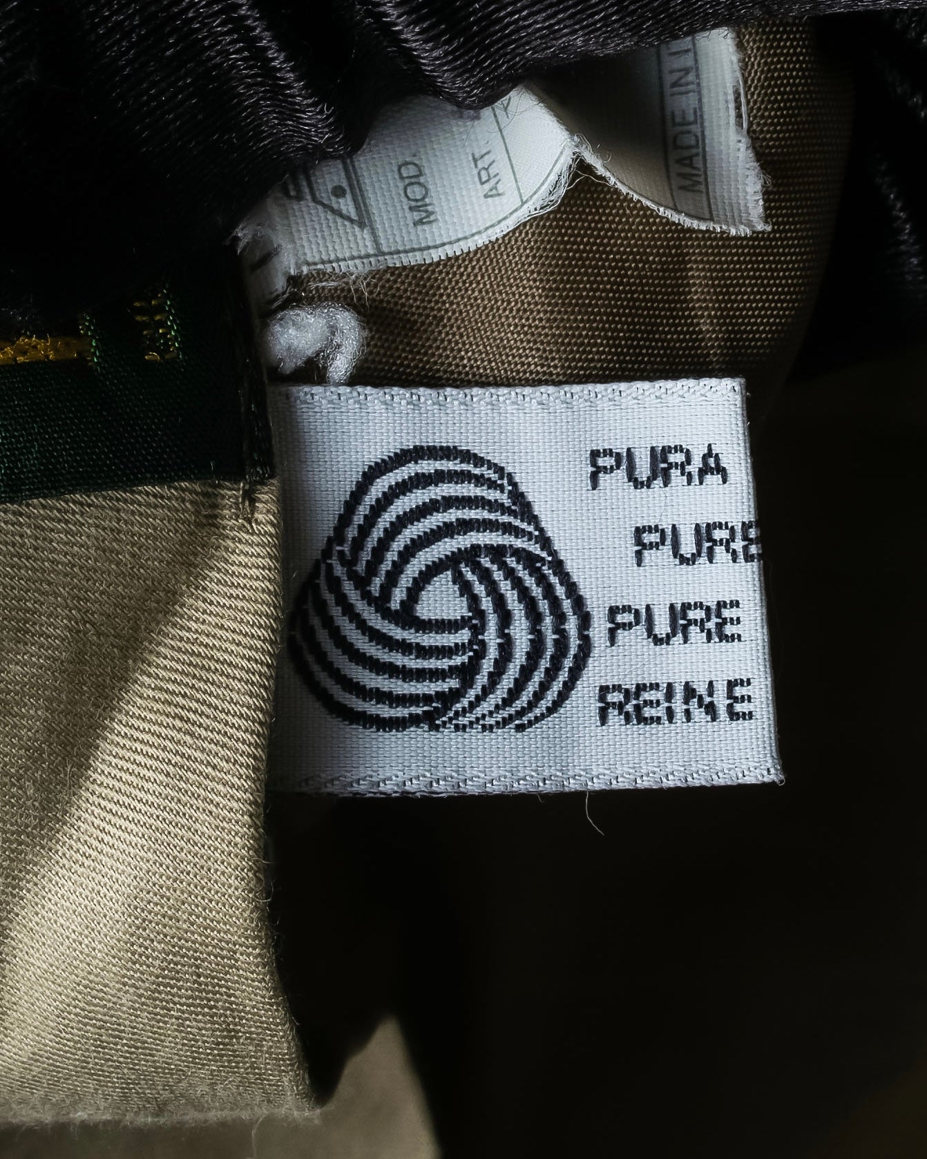 Vintage khaki green wide slacks