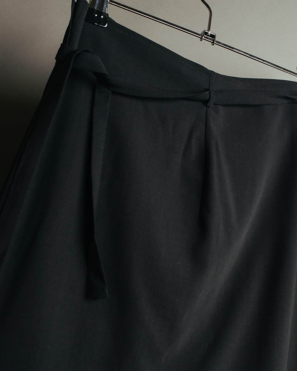 “JIL SANDER” 90’s-00’s Side tie wool wrap skirt