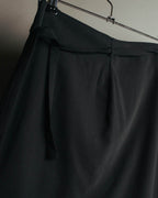 “JIL SANDER” 90’s-00’s Side tie wool wrap skirt