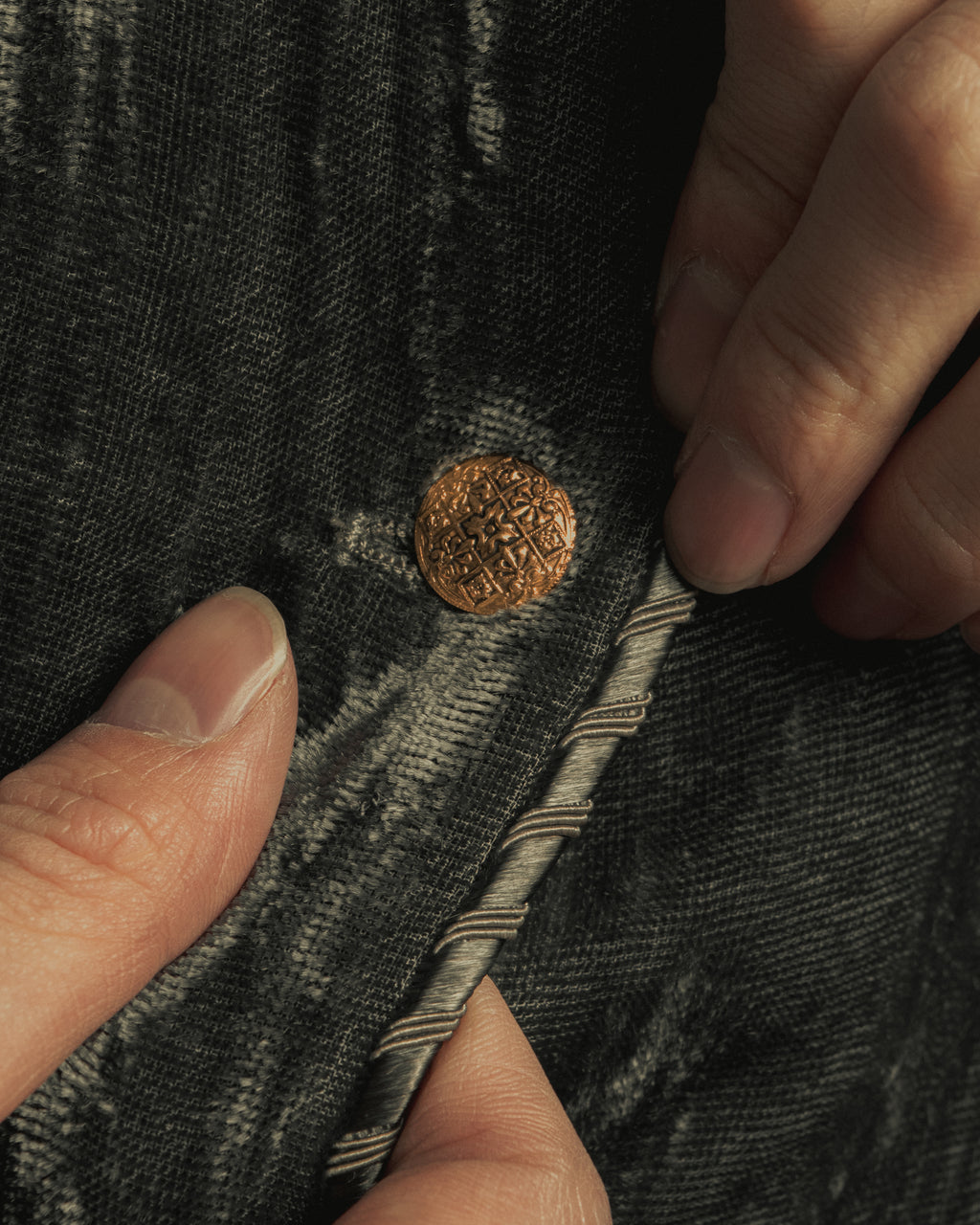 -SPECIAL- "CHANEL" 90's-00's Crushed velvet long dress