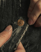 -SPECIAL- "CHANEL" 90's-00's Crushed velvet long dress