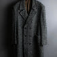 "Vintage houndstooth oversized tweed chester coat"