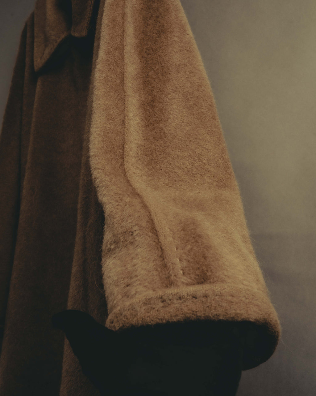 -SPECIAL- “Max Mara” 90’s-00’s Angora blend belted wrap coat