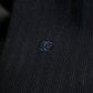 "CHANEL" 100% silk, shadow stripe pattern neck tie