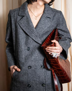 “Judi Rich” Beautiful tweed double breasted coat