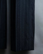 "GUCCI" chalk stripe designed wide pants