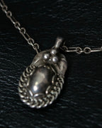 “Georg Jensen” Pendant of the year 1992 silver necklace