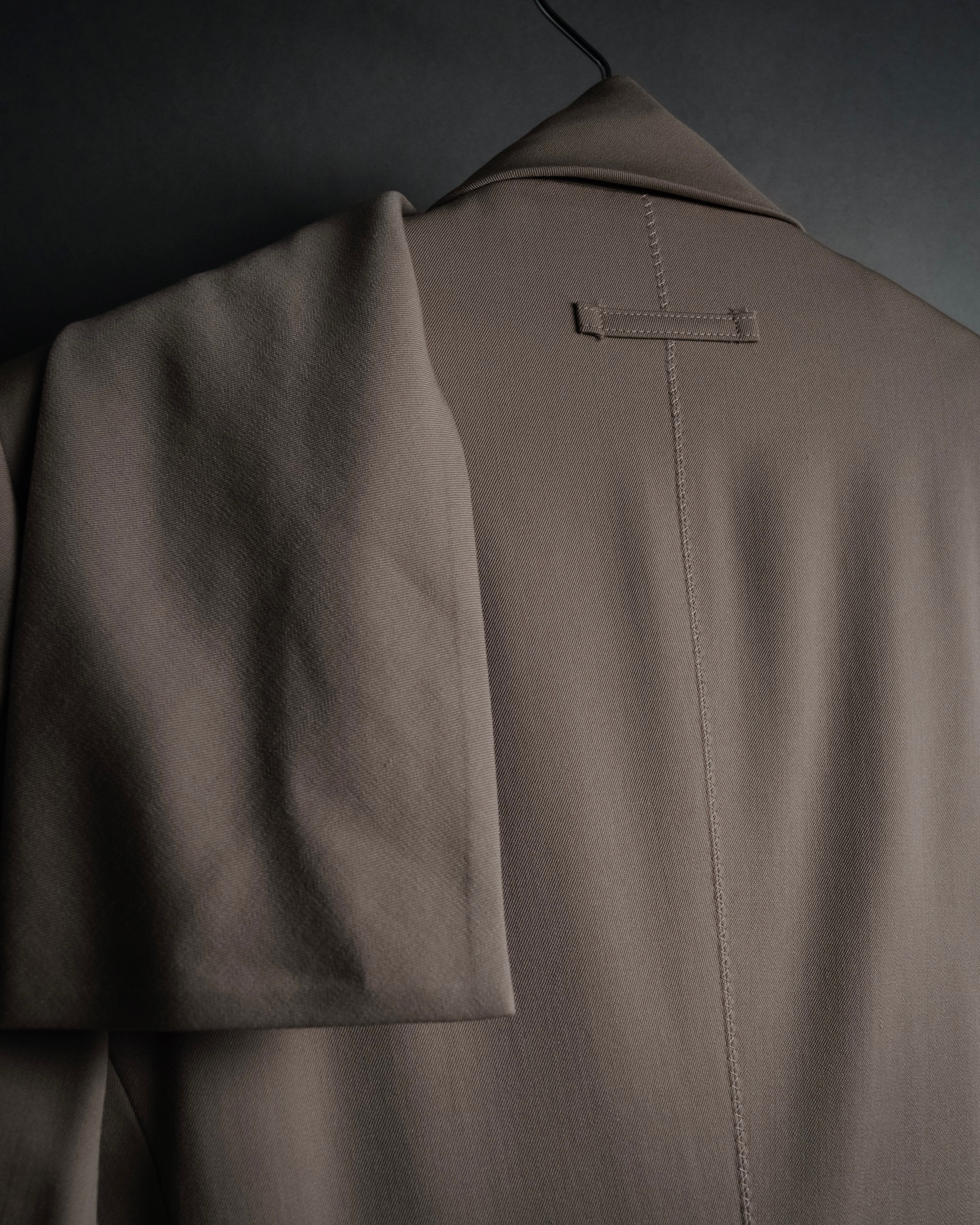 –SPECIAL– “Jean Paul GAULTIER FEMME” 90’s-00’s sculptural scarf collar tailored jacket