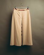 -SPECIAL- “GUCCI” 2015-2022 vintage inspired horsebit striped wool skirt