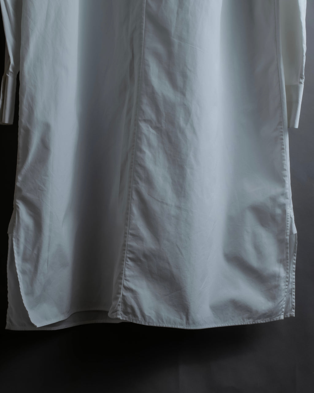 "MAISON MARGIELA" 18AW No-collar design Super long shirt