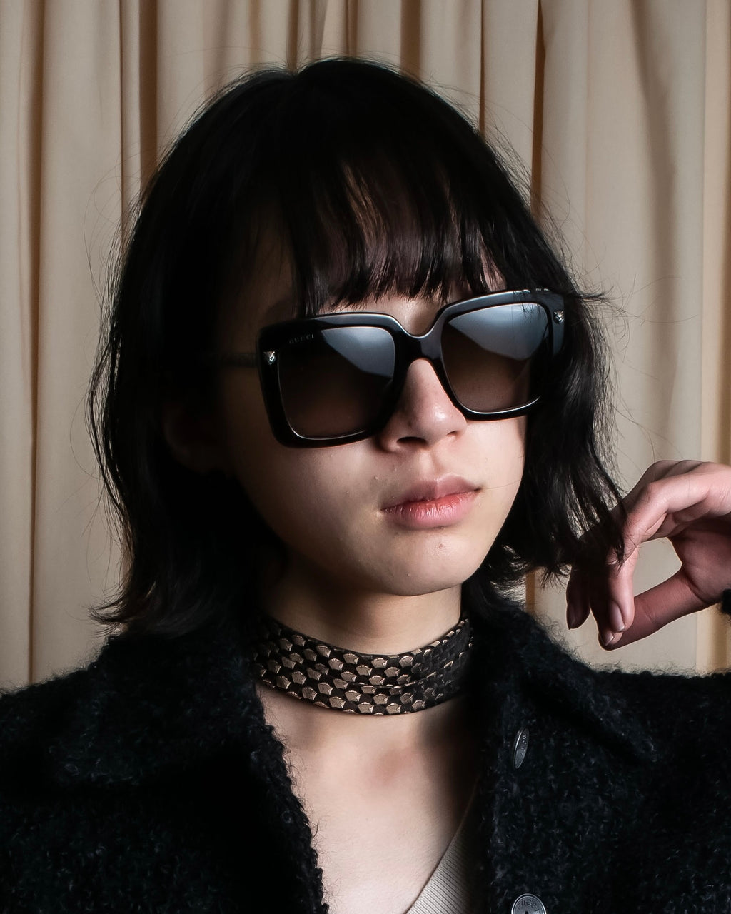 "GUCCI" Oversized square frame sunglasses