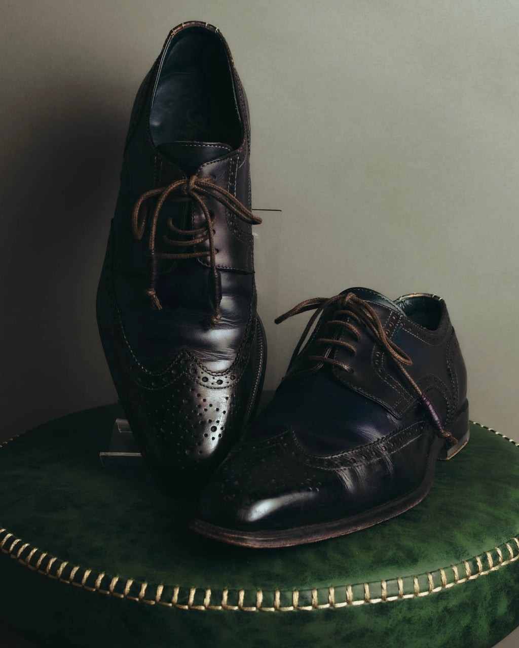 “Alberto Guardiani” 00’s-10’s Full brogue leather derby shoes