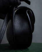 "Chloe" Georgia double flap design leather bag