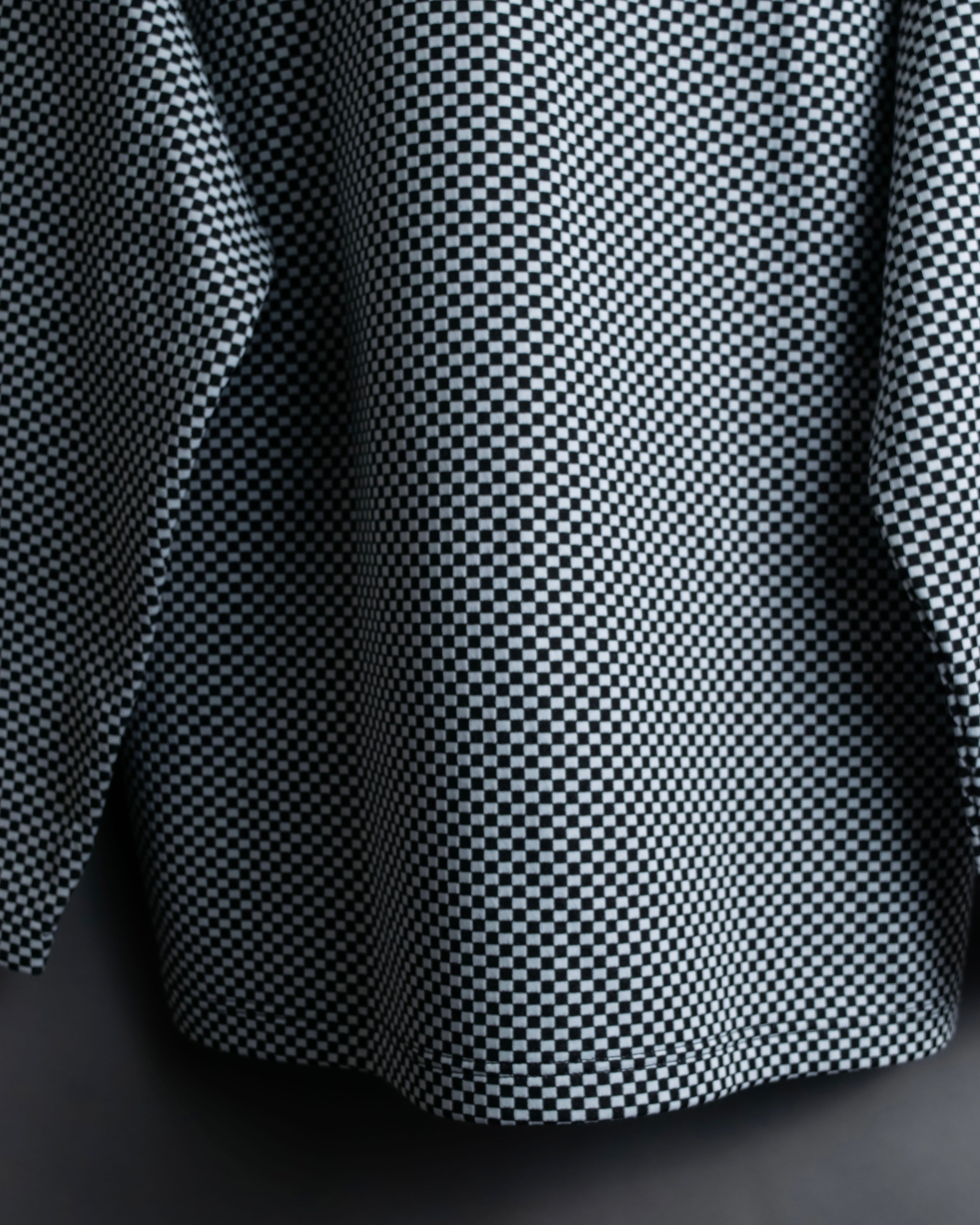 “VERSACE” checkered pattern zip pocket pull over