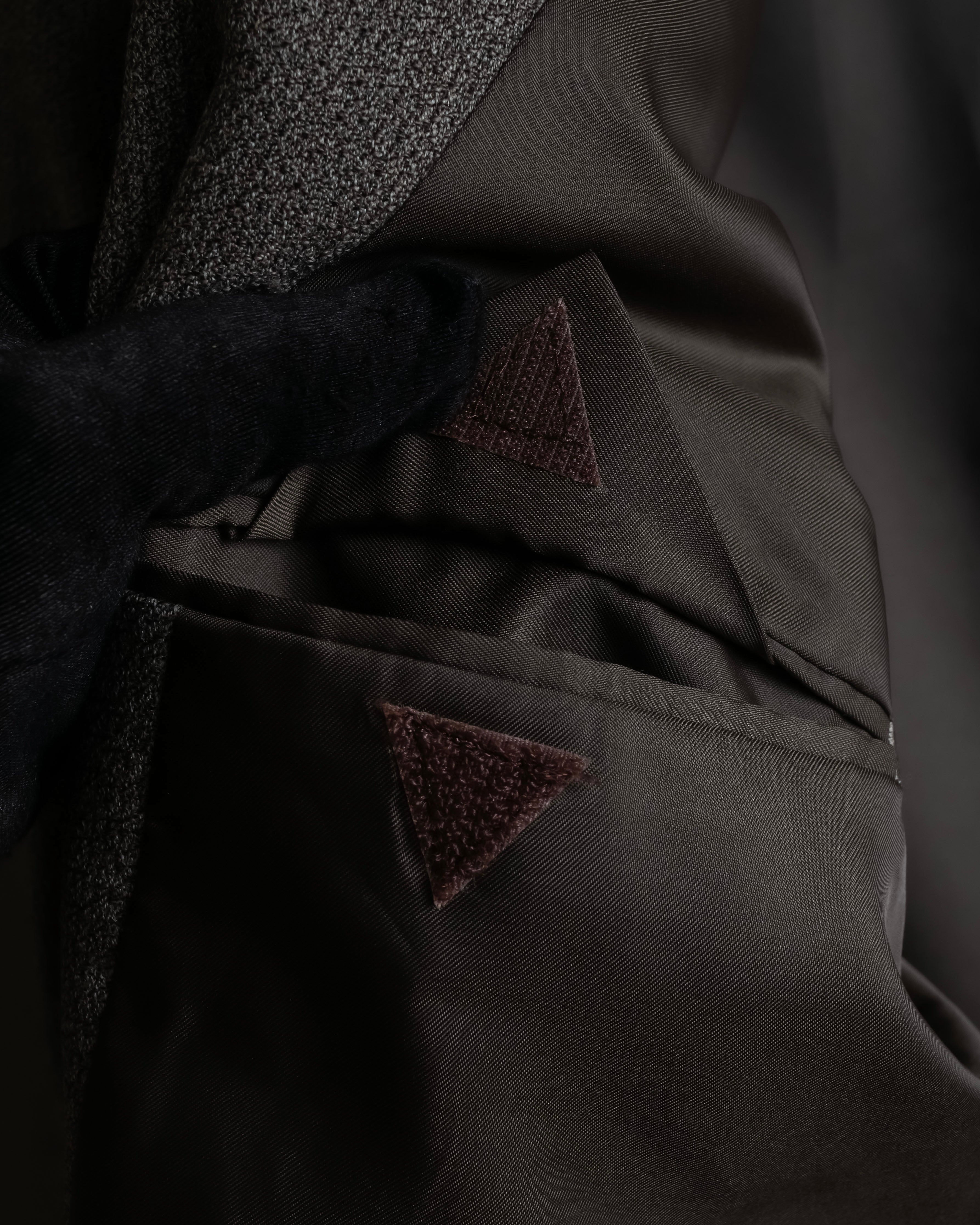 "Vintage heathered wool tailored jacket"