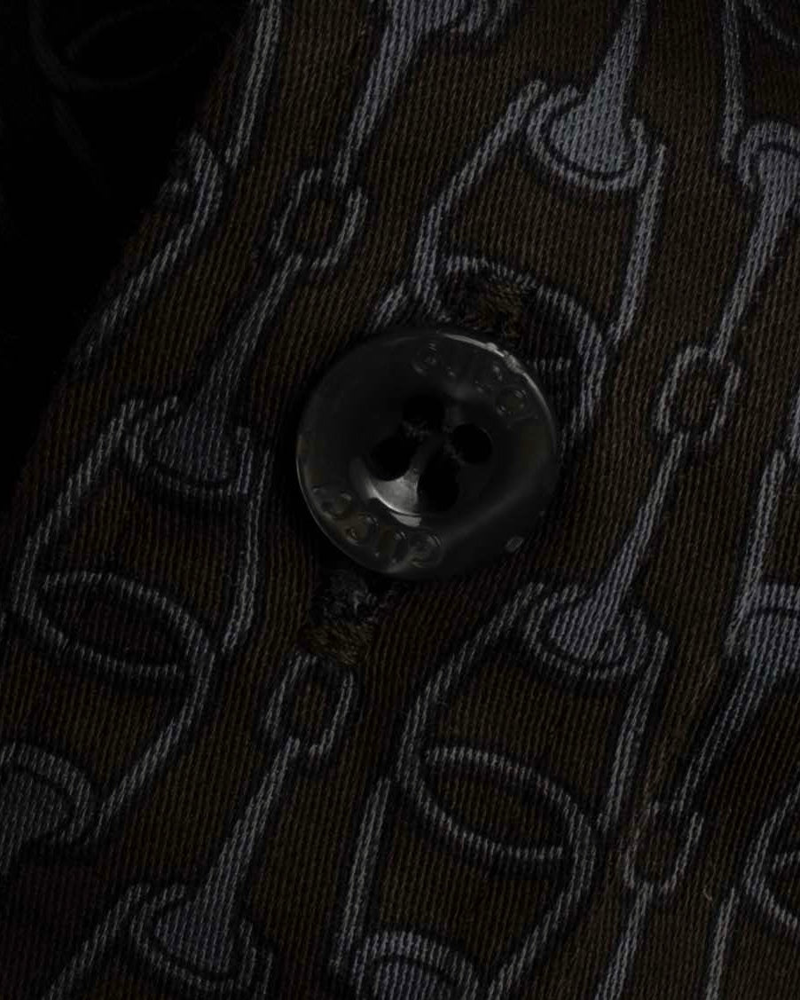 "GUCCI" Horsebit pattern shaped shirt