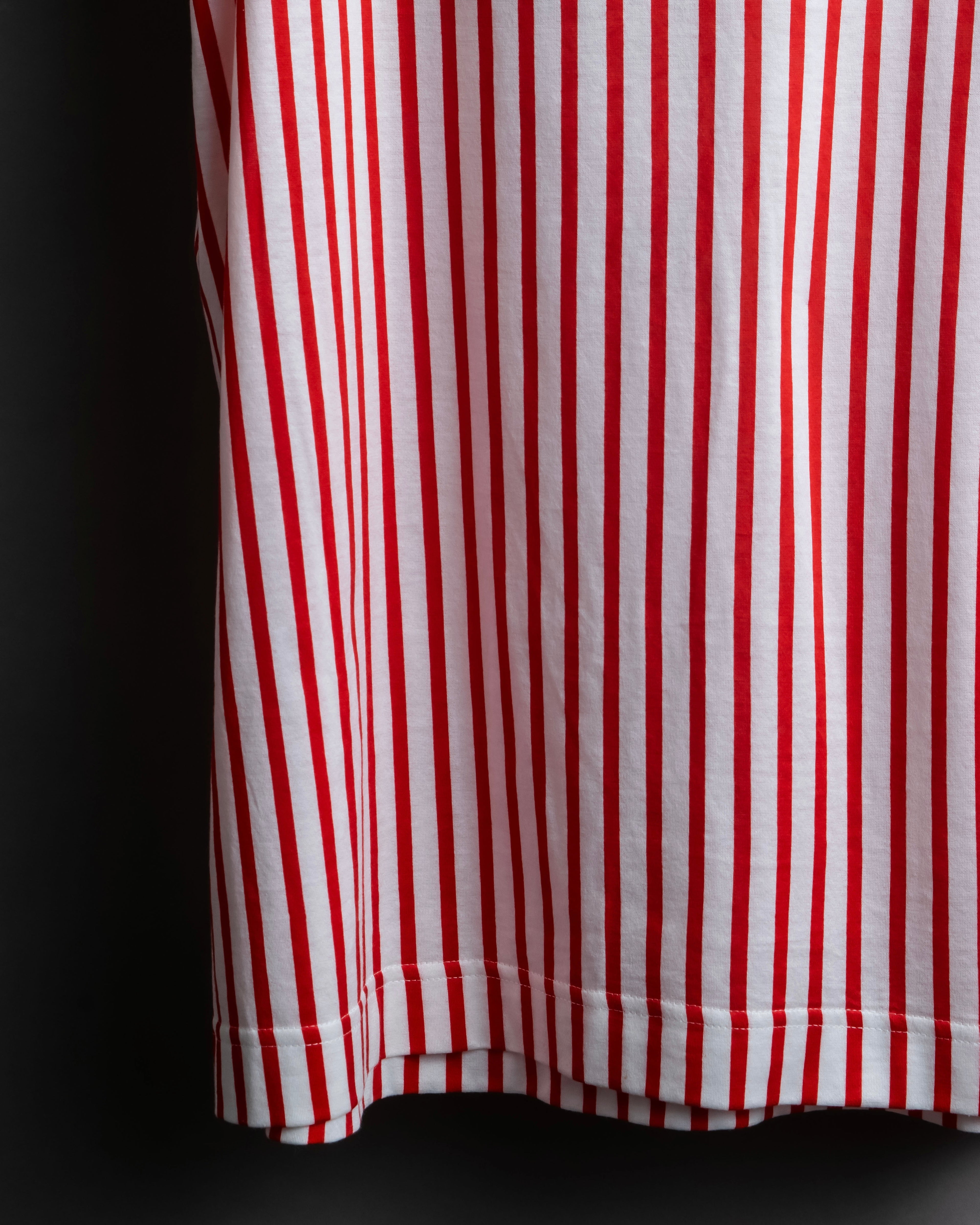 "Christian Dior" Stripe pattern front print tunic