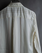 "Loro Piana" Multi-stripe pattern natural color shirt