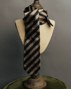 "CHANEL" 90's-00's Classic silk regimental striped tie