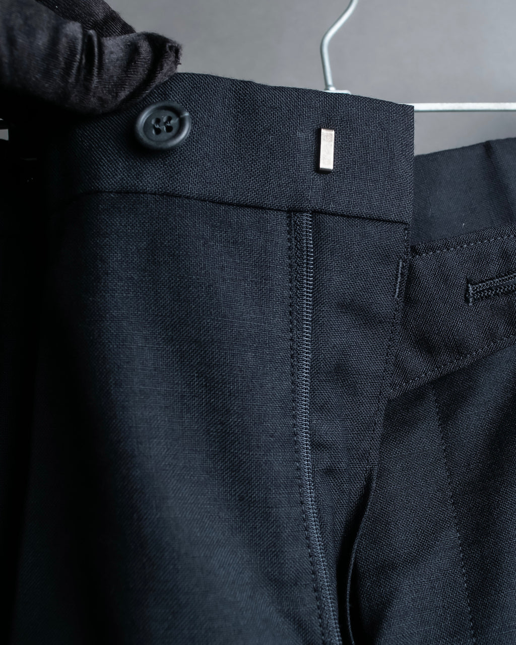 "Christian Dior" Mohair blend straight silhouette slacks